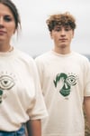 T-Shirt  Beige / Vert