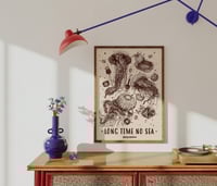 Image 2 of 'LONG TIME NO SEA' Poster (50x70, brown)
