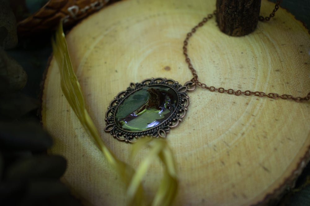 Image of Fern + Mushrooms Necklace