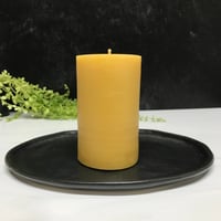 Image 2 of Large Cylinder Beeswax Candle