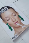 ZELENI viseči uhani GOTIK .1 / GREEN drop earrings GOTIK .1