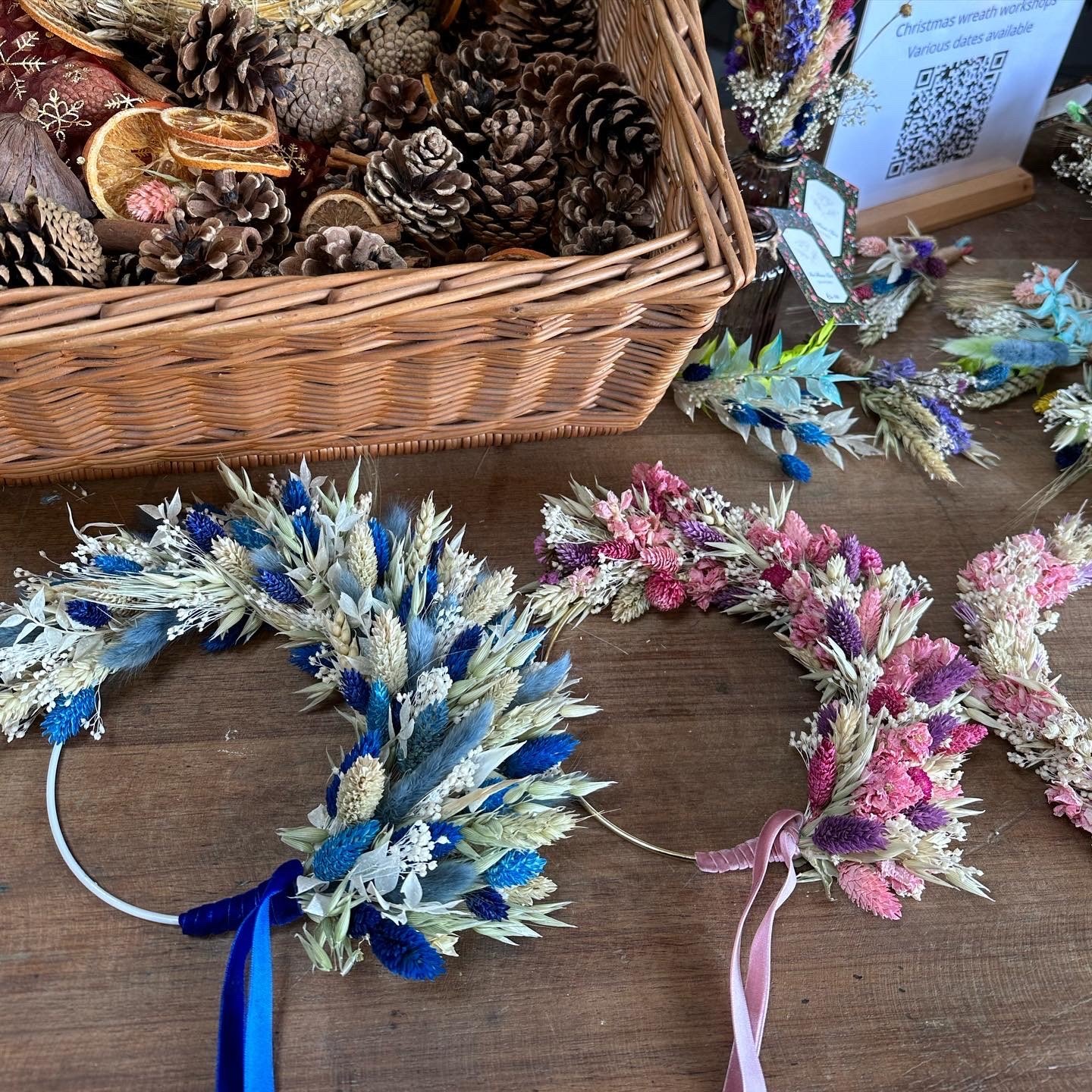 2024 Dried Flower Workshops The Flower Box Saltford   Dried Flwoer Blue 