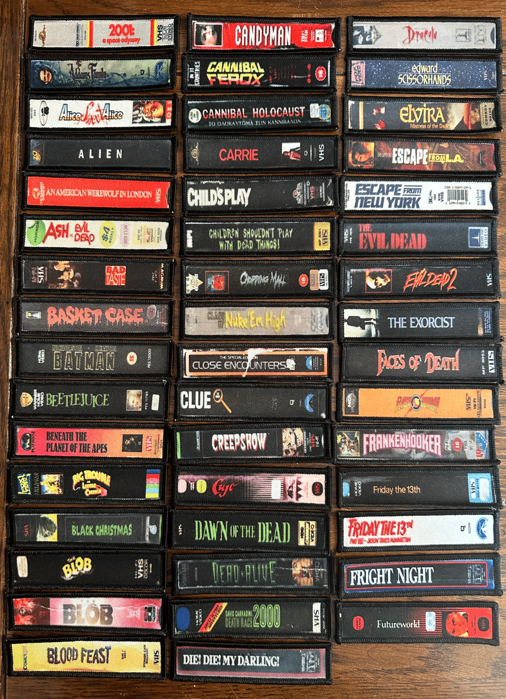 VHS Label Patches