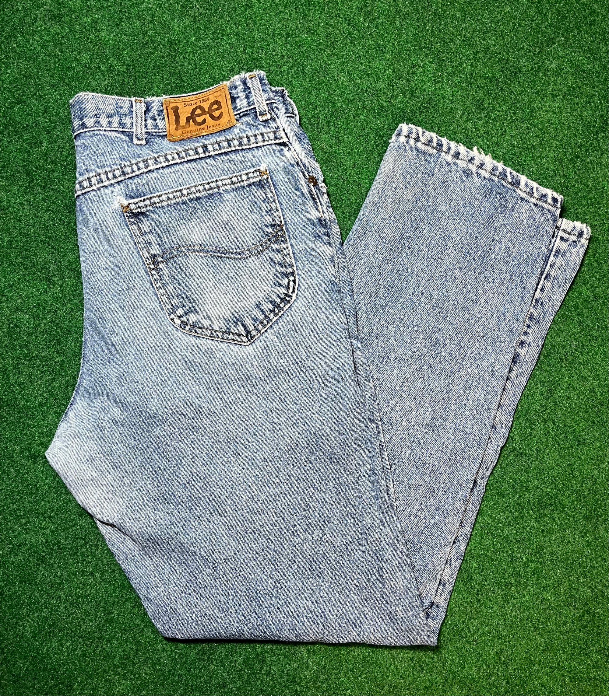 Vintage Made in USA Distressed Lee Riders Light Wash Jeans, size 4 — May's  Place: Be Green. Buy Vintage.