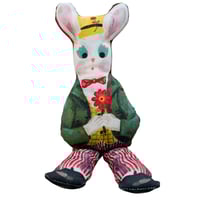 Image 2 of Rabbit Doll with bean bag bottom - Hippy Gardner