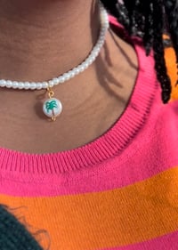 Image 2 of Essence Palm Charm Necklace