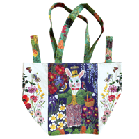 Image 1 of Jumbo Linen Tote - Hippy Gardner