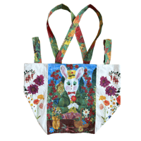 Image 2 of Jumbo Linen Tote - Hippy Gardner