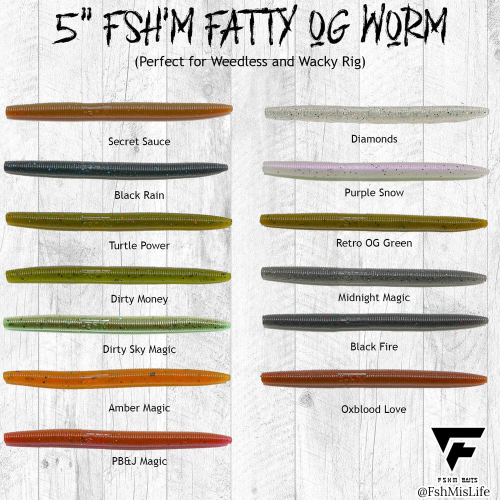 5" Fsh'M Fatty OG Worm