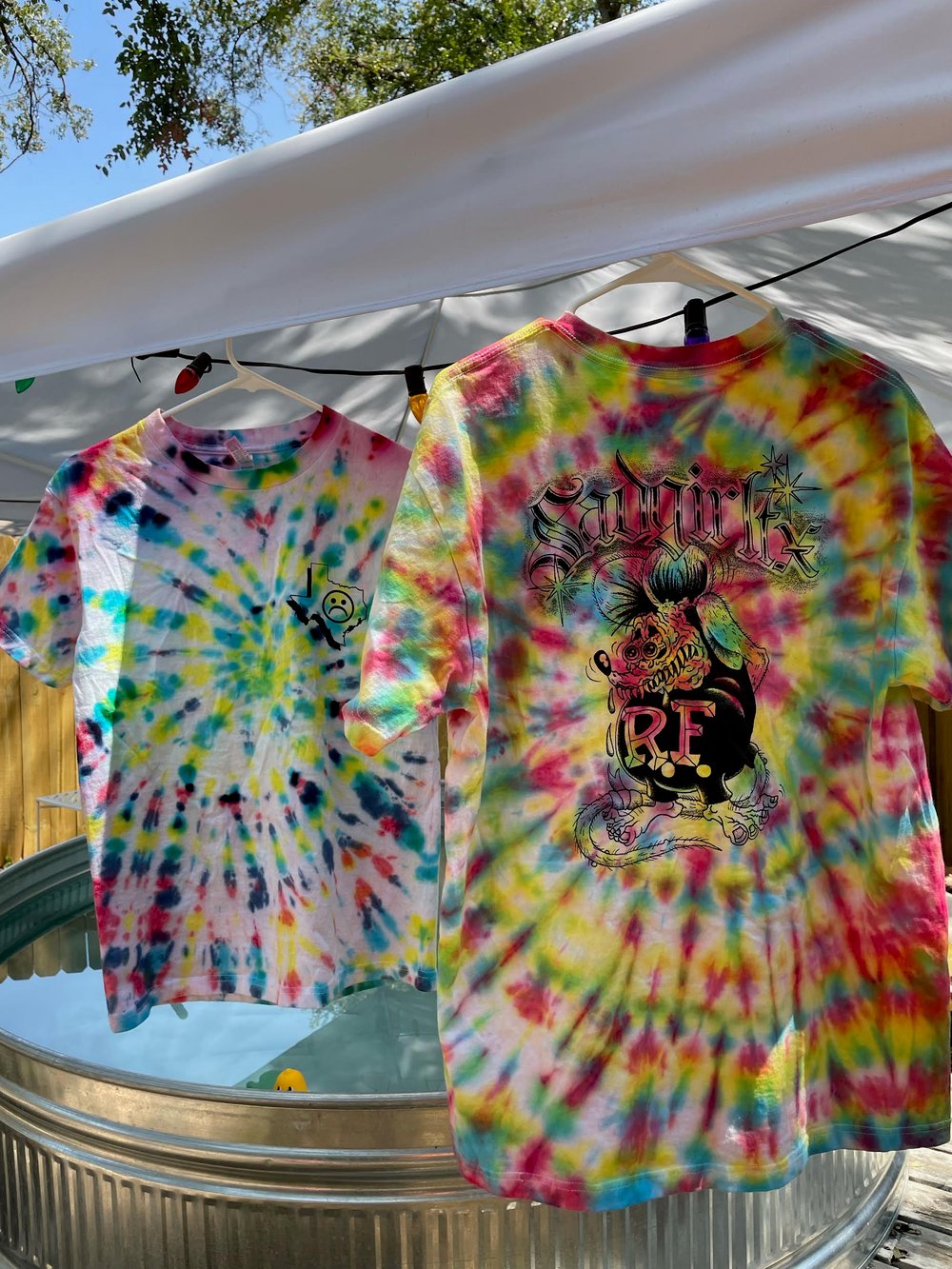 Image of Tie Dye sadgirl shirt 
