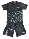 (BUNDLE) WASHED 555 EMEND T-SHIRT+SHORTS