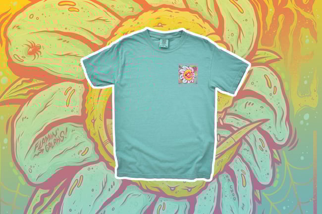 FLAMIN' GALAH TEE - SEAFOAM