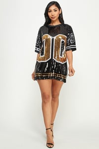 Image 5 of Double 00 Sequin Jersey / Tunic Dress