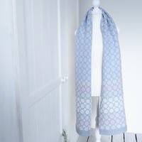 Image 4 of Handwoven Merino Scarf Wool Floral Handmade