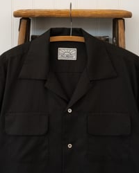 Image of Open Collar Shirt - Black