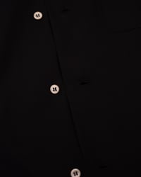 Image of Open Collar Shirt - Black