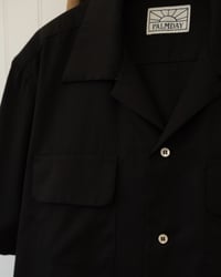 Image of Open Collar Shirt - Black