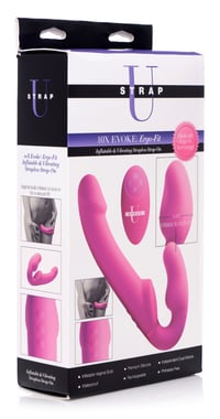 Image 2 of World's 1st Remote Control Inflatable Ergo-Fit Strapless Strap-On