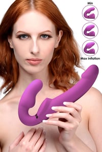 Image 3 of World's 1st Remote Control Inflatable Ergo-Fit Strapless Strap-On