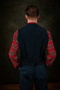 Image 3 of East End Waistcoat - Navy Moleskin £260.00