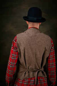 Image 5 of East End Waistcoat - Brown Herringbone £260.00