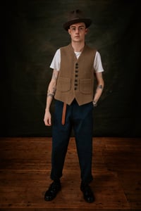 Image 3 of RICHMAL WAISTCOAT - Harris tweed Camel wool £265.00