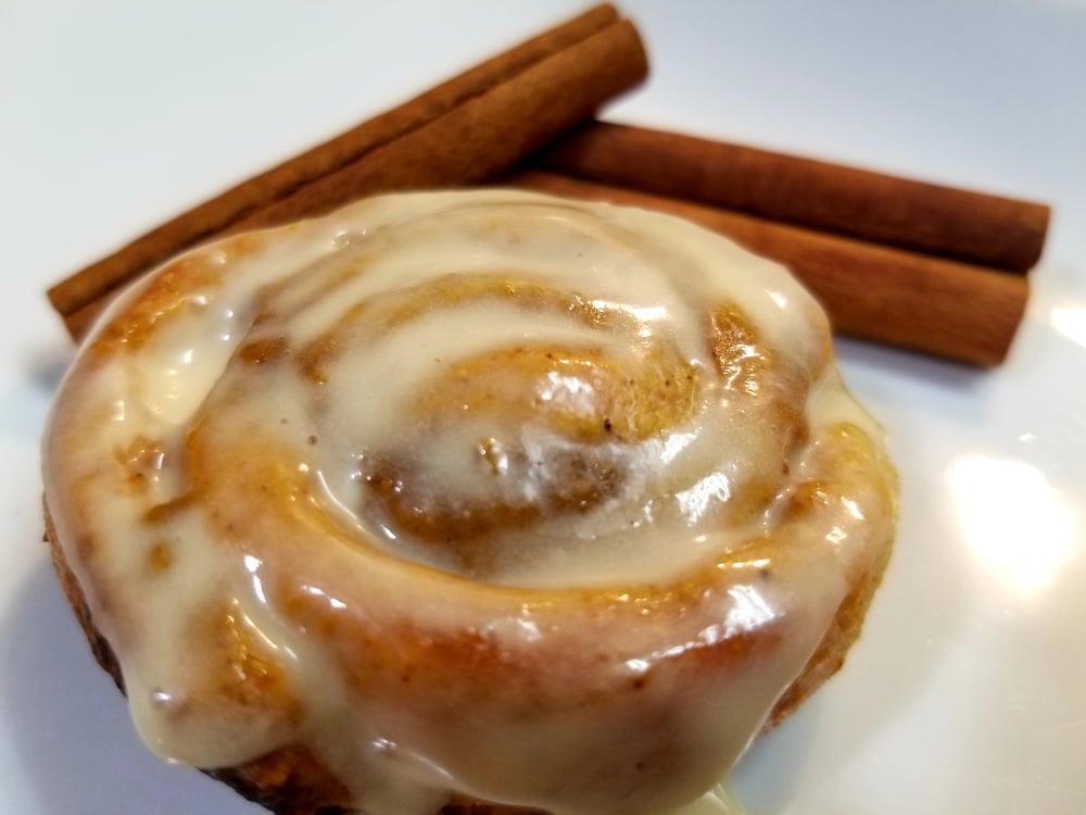 Image of Keto Pumpkin Spice Latte Cinnamon Rolls