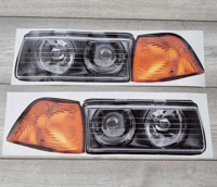 Image 1 of E36 Coupe/Saloon FIBERGLASS HEADLIGHT BLANK Stickers