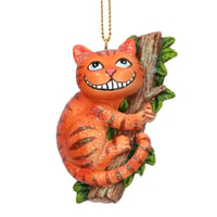 Image 1 of Gisela Graham Cheshire Cat Tree Decoration