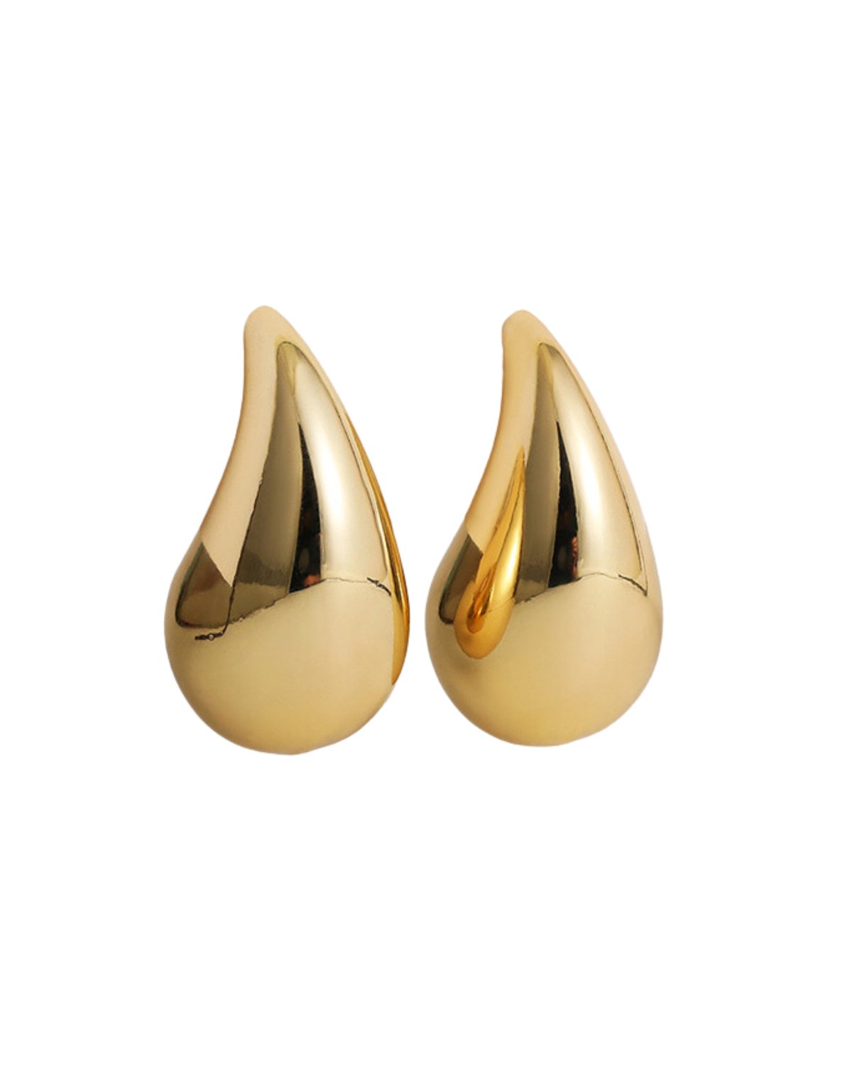 Gold Pear Earrings