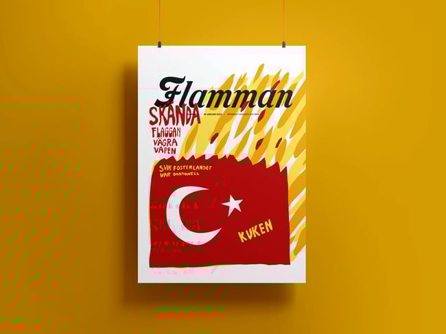 Affisch: ”Skända flaggan”