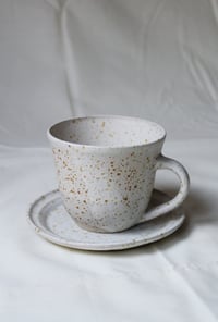 Image 1 of Speckled Mug & Saucer