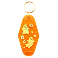 Image 1 of Ghost Flower Motel Tag Keychain