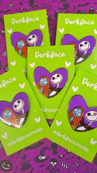 Image 3 of Jack & Sally Enamel Pin