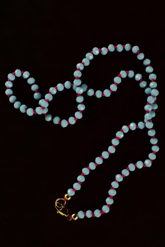 Image of Mini Crystal knotted necklace 