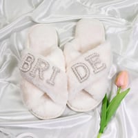 Image 2 of BRIDE TO BE SLIPPERS