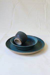 Image 1 of Teal Dining Set