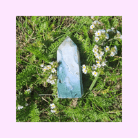 Image 1 of Moss Agate Tower 2.75"/ 82g