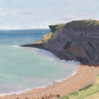 Image 1 of Saltwick Bay Study - Framed Original