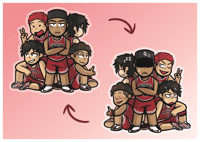 Image of Shohoku Starters Acrylic Charm [Slam Dunk]