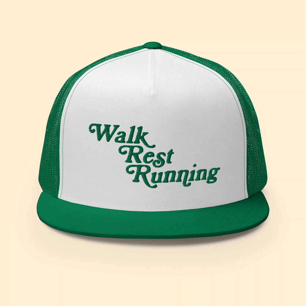 Image of "Walk, Rest, Running" Trucker Cap