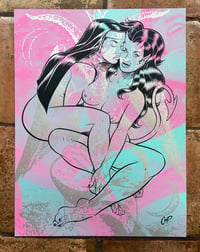 Image 1 of DEVIL GIRL AND NUN Silkscreen Print