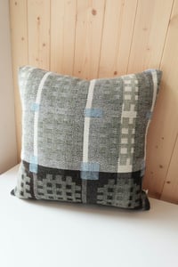Image 1 of Welsh Sage Wool Cushion- Square