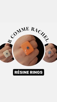 Image 3 of BAGUE RESINE CARREE MATAKI