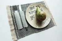 Image 1 of Linen, Woven Placemat With Cutlery Pockets
