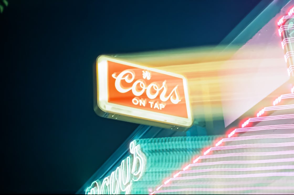 Image of Neon Coors Sign by Nick Strom Ready To Frame 11x14 Print