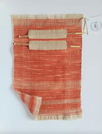 Image 2 of Naturally Dyed, Linen, Woven Placemat