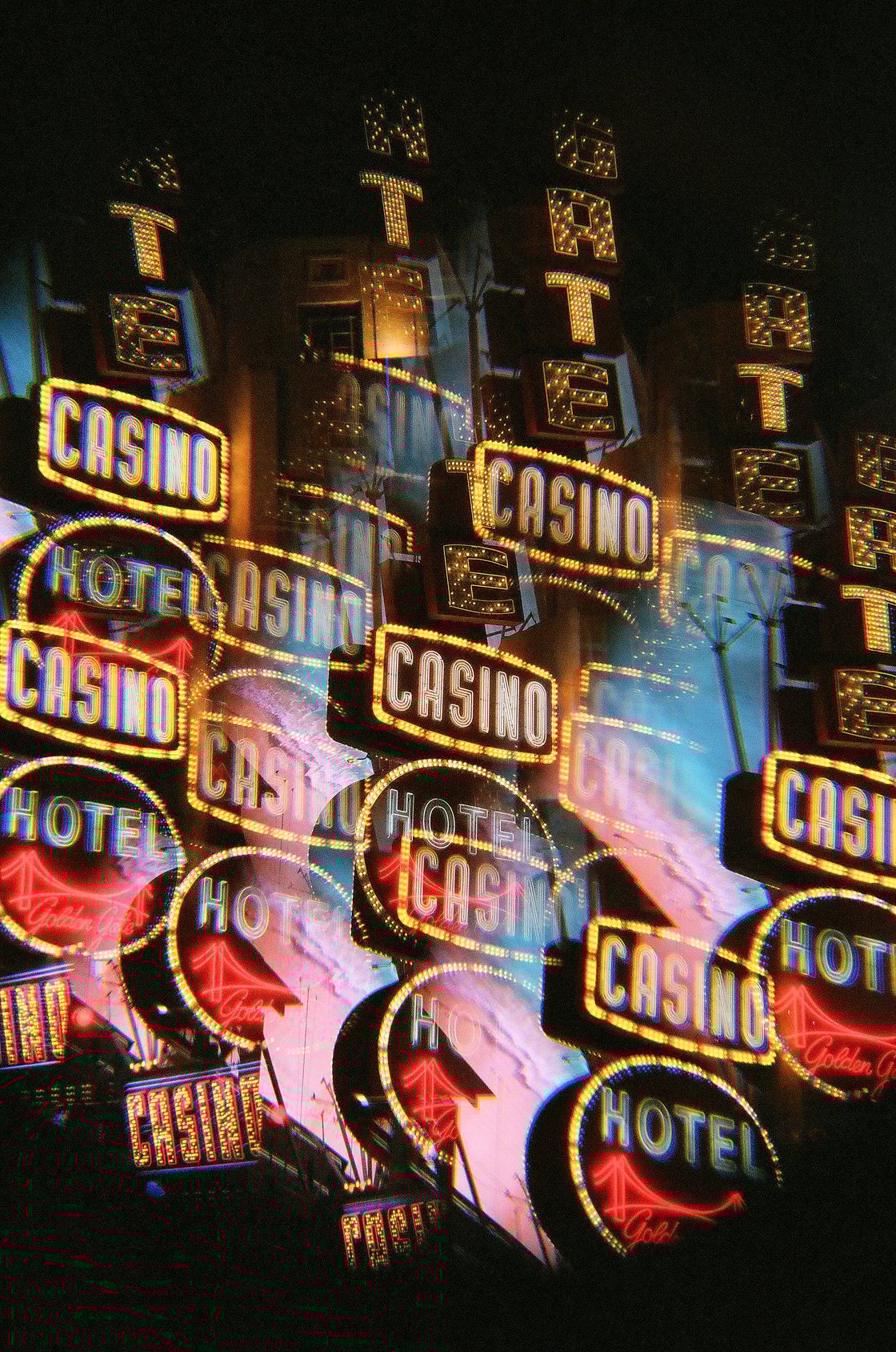 Image of Neon Casino Sign by Wilbert Gaspar Ready To Frame 11x14 Print