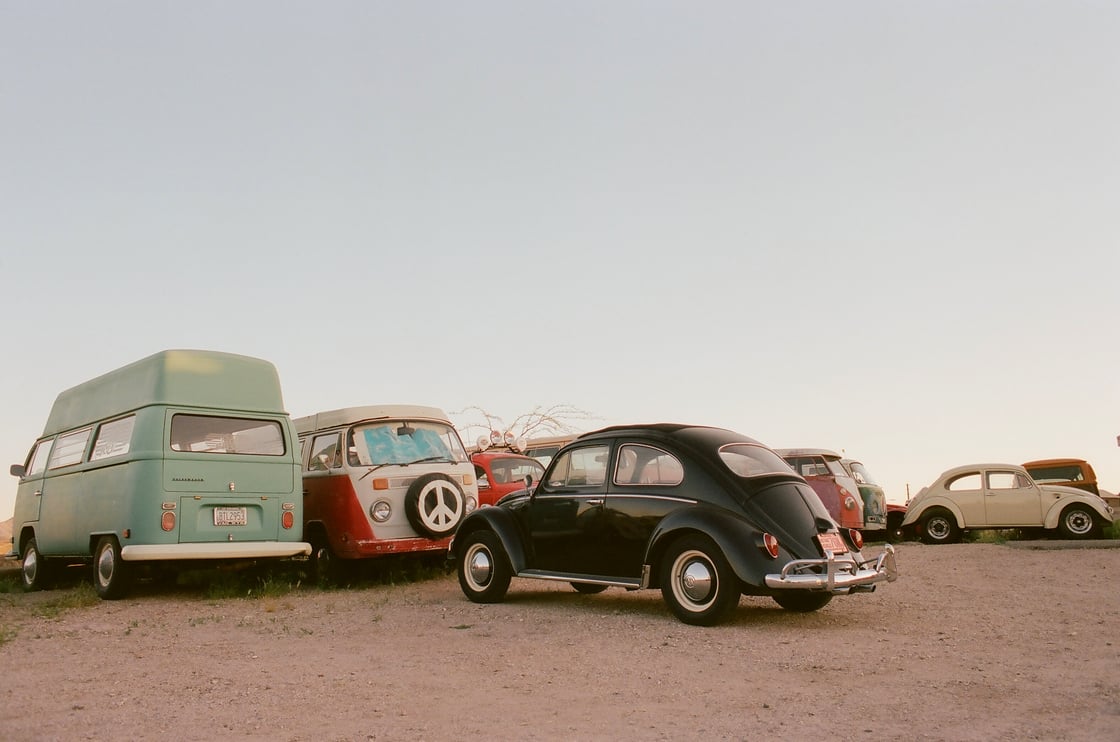 Image of Volkswagen Lot by Wilbert Gaspar Ready To Frame 11x14 Print 