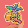 Strange Lemon Holographic Sticker